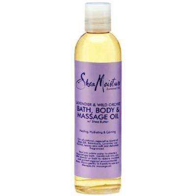 2 Pack - Shea Moisture Bath, Body & Massage Oil Lavender & Wild Orchid 8 oz