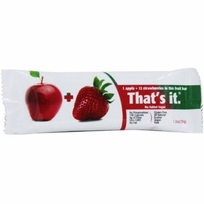 4 Pack - That's It Fruit Bar, 1.2 oz bars, Apple + Strawberries 12 bars