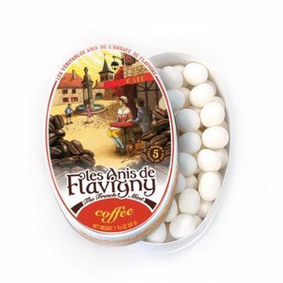 Les Anis de Flavigny - Coffee Flavored Anise Candy, 50g Tin