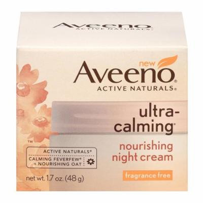 Aveeno Ultra-Calming Nourishing Fragrance Free Night Cream, 1.7 oz, 2 Pack
