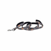Harley-Davidson 1 in. Ribbon Bar & Shield Nylon Leash - 6 ft. Gray H6976HHLG06, Harley Davidson