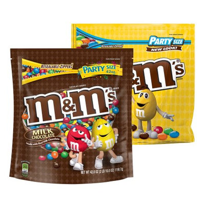 Mars M'S Milk Chocolate and Peanut Candy Mix, Office Party Size 42-Ounce Bag (Pack of 2)