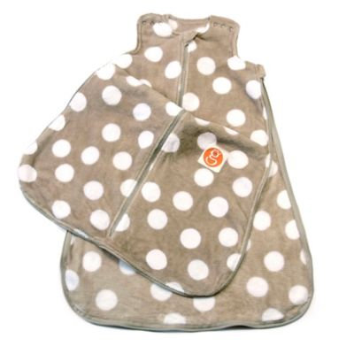 Gunamuna Gunapod® Plush Fleece Wearable Blanket with WonderZip® in Grey Dots