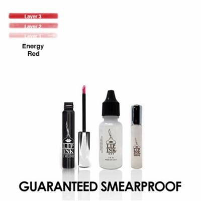 LIP INK Semi-Permanent Lip Kit, Energy Red