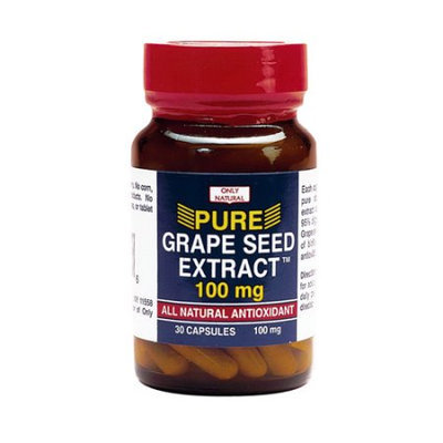 Only Natural - Pure Grape Seed Extract 100 mg. - 30 Capsules