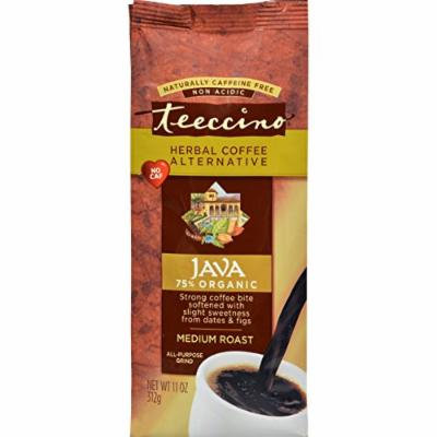 2 Pack of Teeccino Mediterranean Herbal Coffee - Java - Medium Roast - Caffeine Free - 11 oz - 70%+ Organic - Gluten Free - Dairy Free - Yeast Free - Wheat Free - Vegan