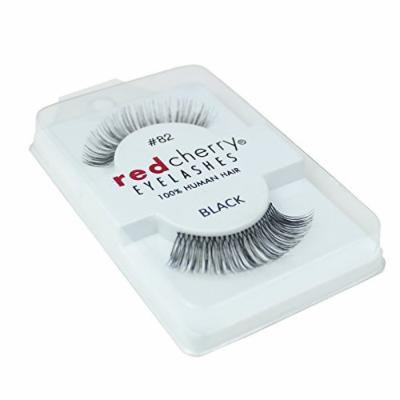 Red Cherry 100% Human Hair False Eye Lashes Fake Eye Lashes #82 Hudson 6 Pack