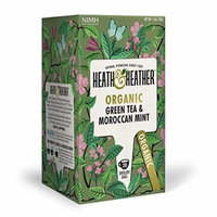 Heath & Heather Organic Green Tea & Moroccan Mint (Pack of 3)