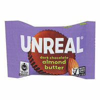 Unreal Dark Chocolate Almond Butter Cups - Case Of 40 - .53 Oz.