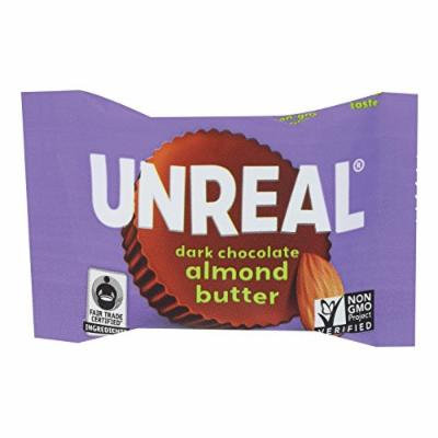 Unreal Dark Chocolate Almond Butter Cups - Case Of 40 - .53 Oz.