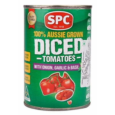 SPC Diced Tom, Onion/Garlic/Basil, 400g