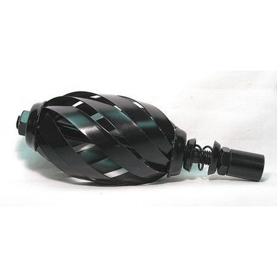 TOUGH GUY 3EDN9 Flue Scraper, Dia 3 1/4,1/2 FNPT, Length10