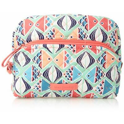 Vera Bradley Iconic Medium Cosmetic, Signature Cotton, Go Fish