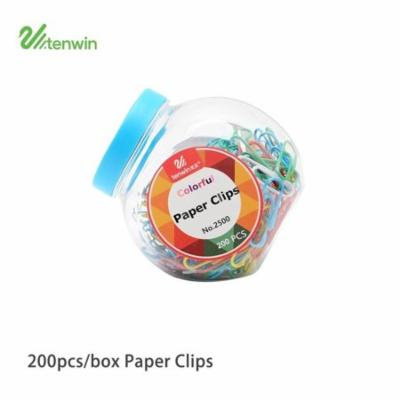 200PCS/Box Paper Clips Colorful Durable Metal Material Paper Pins Anti-Rusted Bookmark Clip