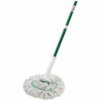 NEW Tornado Mop With Grip N' Click Ratchet Wrings More Water Easy To Chang