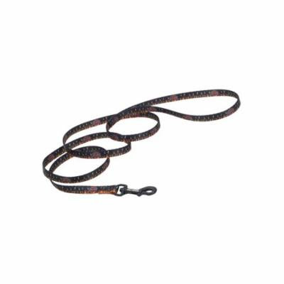 Harley-Davidson Flames Bar & Shield Dog Leash - 6 ft. Long, Black & Orange, Harley Davidson