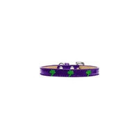 Green Palm Tree Widget Dog Collar Purple Ice Cream Size 16