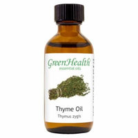 Thyme Essential Oil - 2 fl oz (59 ml) Glass Bottle w/ Cap - 100% Pure Essential Oil by GreenHealth