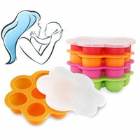 Girl12Queen Silicone Weaning Baby Food Silicone Freezer Tray Storage Container BPA Free
