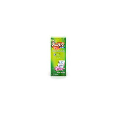 Children's Zyrtec Allergy Syrup, Sugar Free Bubble Gum 4.0 oz.(pack of 6)