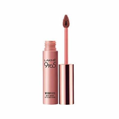 Lakme 9 to 5 Weightless Mousse Lip & Cheek Color, 9 g (Coffee Lite)