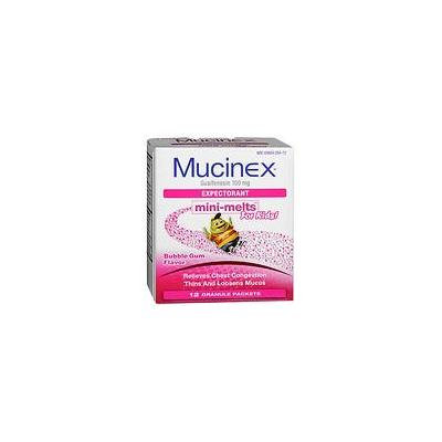 Children's Mucinex Chest Congestion Expectorant, Mini-Melts Bubble Gum 12.0 ea (pack of 6)