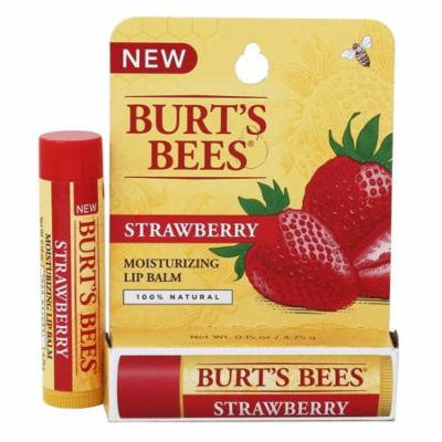 Burt's Bees - Moisturizing Lip Balm Strawberry - 0.15 oz. (pack of 4)