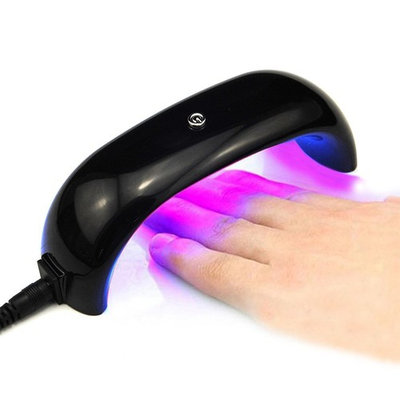 Fashion Gallery 9W Mini USB LED Lamp Nail Dryer For Curing Nail Dryer Nail Gel Polish Dryer Lamp Led Rainbow Lamp For Nail Art Manicure Tools (Black2)