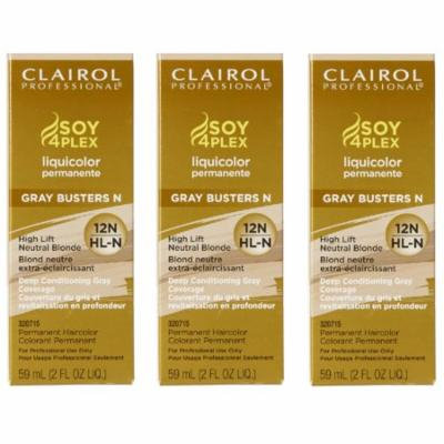 Clairol Soy 4Plex HIGH LIFT NEUTRAL BLONDE Liquid HC-SPL12N (HL-N) (3 Pack)