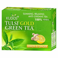 Kudos Ayurveda Tulsi Gold Green Tea Lemon & Ginger