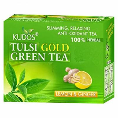 Kudos Ayurveda Tulsi Gold Green Tea Lemon & Ginger