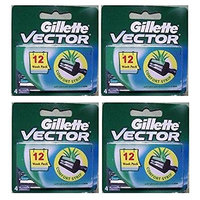 Vector Plus Refill Razor Blades 4 ct. (Pack of 4) + FREE Assorted Purse Kit/Cosmetic Bag Bonus Gift