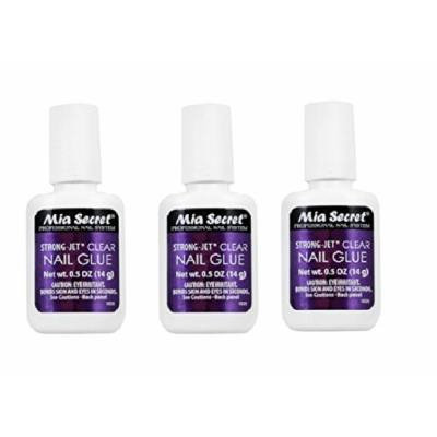 +++ Mia Secret 0.50 Oz Brush On Clear Resin and Strong Jet Glue, You Pick (3 Strong Jet)+ FREE Temporary Body Tattoo