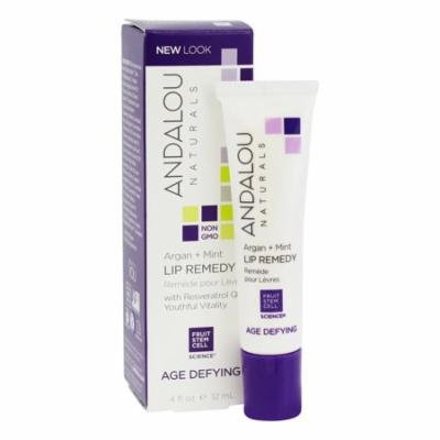 Andalou Naturals - Age Defying Argan + Mint Lip Remedy - 0.4 oz. (pack of 6)