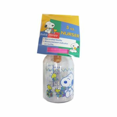Peanuts Baby Snoopy & Baby Woodstock w Blocks 4-oz. Baby Bottle Nurser