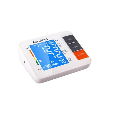AccuMed ABP802 Portable Upper Arm Blood Pressure Monitor with One-Touch Intelligent Automatic Measur