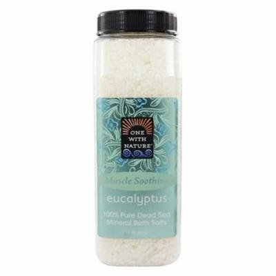 Dead Sea Mineral Bath Salts Eucalyptus - 32 oz. by One With Nature (pack of 1)
