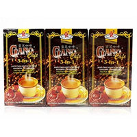 3 Boxes GanoCafe 3 In 1 Instant Ganoderma Gourmet Coffee (20 Sachets Per Box)