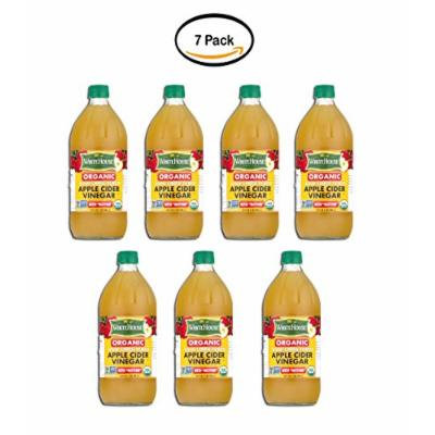 PACK OF 7 - White House Organic Apple Cider Vinegar Raw Unfiltered, 32.0 FL OZ