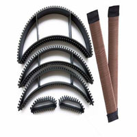 Hair Bun Maker, Kapmore 2Pcs Magic DIY Hair Styling Tool Hair Donut Maker with 5Pcs Hair Inserts for Women Ladies Girls