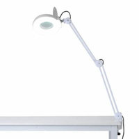 8X Illuminated Magnifying LED Lamp, Portable Adjustable Desktop Magnifying LED Lamp with Clamp Swivel Arm Reading Medical Beauty Equipment