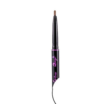 Double-Headed Waterproof Pencil ,Vinjeely Sweat Not Bleach Lasting Eyebrow Powder (C)