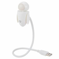New Adorable Doll LED USB Reading Lamp Touch Control Dimmable Computer Desk Lamp with Flexible Gooseneck MAEHE