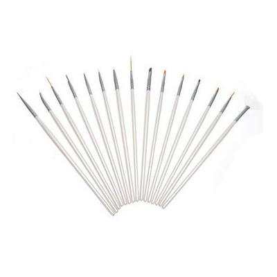 Case - Nail Tools - 20pcs Nail Art Design Dotting Painting Pen Brh Set Faux Leather Case Brhwood Coppice Copse Instance Painting