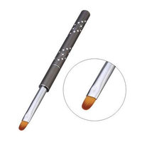 Art - Nail Tools - 6 Nail Art Brh Pen Nylon Hair Gel Painting Drawing Diy Design Metal Handle Manicure Tool Brhwood Drawing Nail Nylon Painting - 1PCs