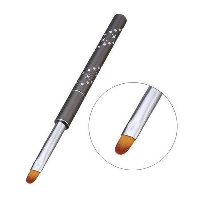 Art - Nail Tools - 6 Nail Art Brh Pen Nylon Hair Gel Painting Drawing Diy Design Metal Handle Manicure Tool Brhwood Drawing Nail Nylon Painting - 1PCs