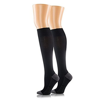 Compression Socks for Men and Women. Medical Graduated Compression 15-20 mmgh. Moderate Support Stockings, Great for Nurse, Pregnancy, Athletic, Running, Flight Travel, Shin Splint Recovery