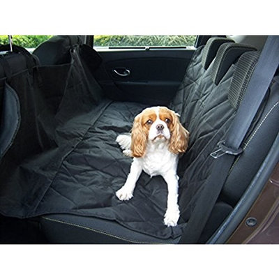 Luv Pets Co. X-Large Luxury Dog Seat Cover- Dog Hammock- Travel Car Seat Cover- Rear Seat Protector- Heavy Duty & Waterproof with Side flaps & A Free Safety Seat Belt
