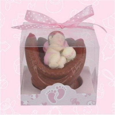 De Yi 21006W-PK Baby Shower Baseball Glove Favors in Pink