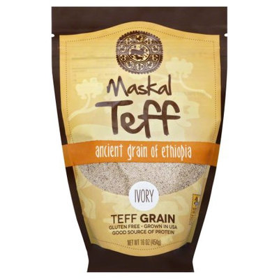 Maskal Teff Gluten Free Teff Grain, Ivory, 16 Oz